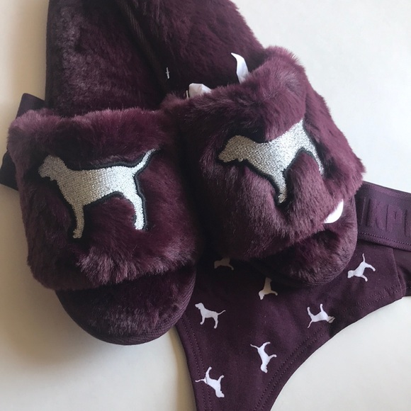 New Victoria’s Secret PINK Slipper SET - Picture 2 of 8